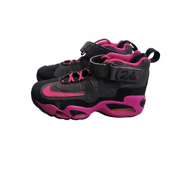Youth Nike Air Griffey Max 1 - Black/Pink - Size 6.5Y - Classic 90s Sneaker - Picture 1 of 9